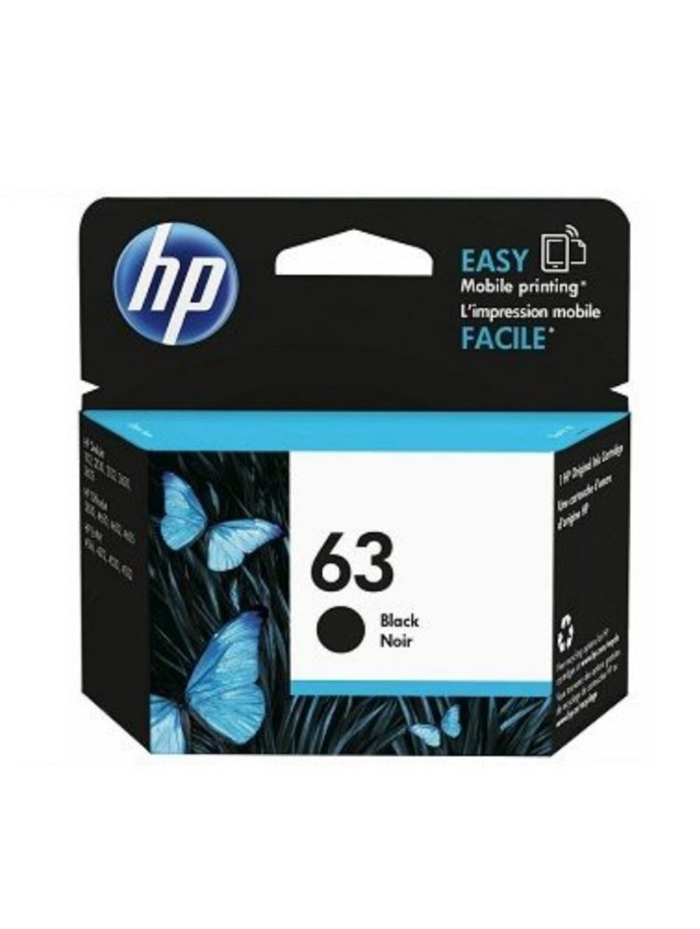 HP 63 Black NEW UNOPENED FACTORY SEALED